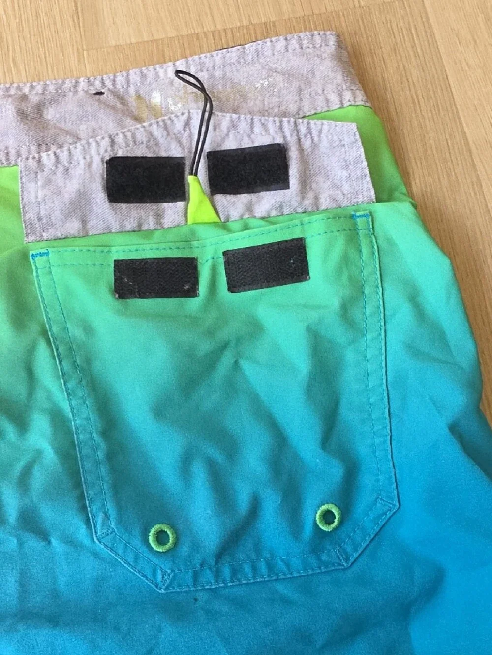 Hurley Men’s Green and Blue Gradient Board Shorts